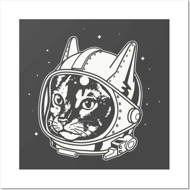 Astronaut Cat Wall Art by Beavergeek